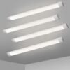 Vivensaa KILIPOL 2FT LED Batten Light, Ceiling Surface Mounted Slim LED Tube Lights, 20W 4000K Neutral White for Office, Shop, Garage, Home, 2 Packs - Image 3