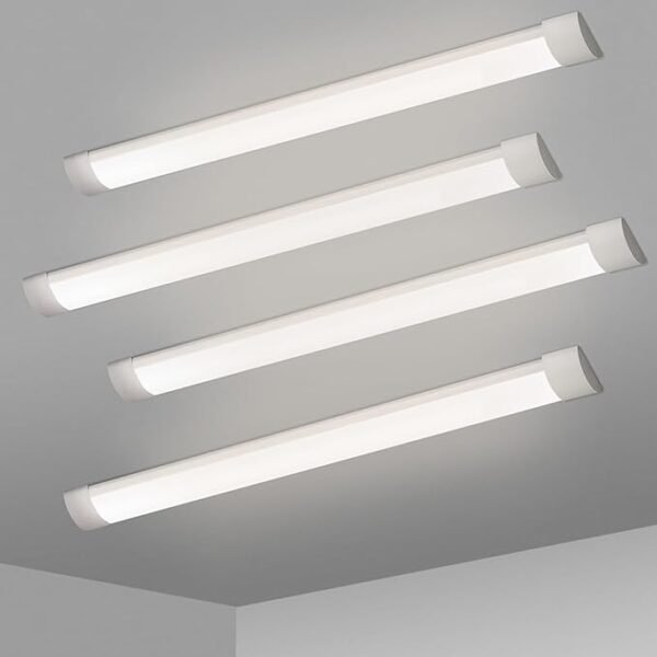 Vivensaa KILIPOL 2FT LED Batten Light, Ceiling Surface Mounted Slim LED Tube Lights, 20W 4000K Neutral White for Office, Shop, Garage, Home, 2 Packs - Image 3