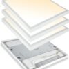 Vivensaa 2x2 FT LED Flat Panel Light Surface Mount | Dimmable | 3000K/4000K/5000K Selectable | 40W | 24x24 inch Backlit Flush Mount Ceiling Fixture | Bright 4400LM | 100-277V | ETL Listed | 4-Pack - Image 2