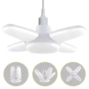 Vivensaa 28W Fan Shape LED Bulb – Up to 85% Energy Saving Ceiling Light, Super Bright B22 Lamp for Home, Office, Godown, Factory (Cool White) – Pack of 1