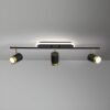 Vivensaa Modern 3-Light LED Ceiling Spotlight with Adjustable Heads | 3-Color Dimmable Cylindrical Ceiling Light for Living Room, Bedroom, Hallway, Office, Shop | Black & Gold | Pack of 1 - Image 2