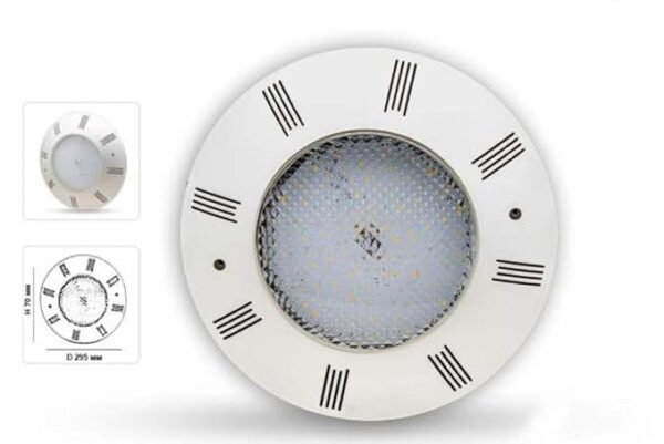 Vivensaa 12W Red LED Underwater Light | ABS Plastic | Wall-Mounted Swimming Pool Light | Waterproof Night Light for Pools, Fountains, and Water Features