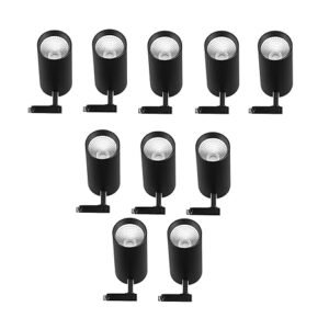 Vivensaa 30W Track Light – Warm White | Black Body | Heavy Gauge Focus & Spot Light for Track Rail Systems | Commercial & Home Use | Pack of 10 (Rail Not Included)